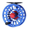 Maxcatch AVID Fly Fishing Reel with CNC-machined Aluminum Body - 1/3, 3/4, 5/6, 7/8, 9/10 Weights(Black, Green, Blue) - color: Fly Reel Blue, size: 1/3wt