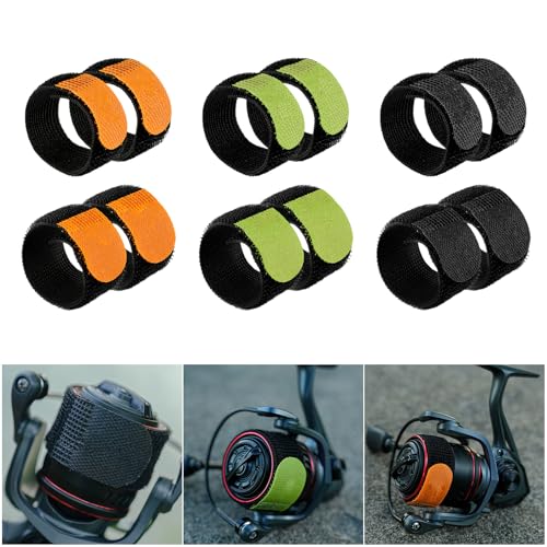 TideGuard Premium Nylon Fishing Reel Spool Cover Protector Band,Enhanced Scratch and Abrasion Reel Protector for Reels and Gear Security - color: Green, size: Large