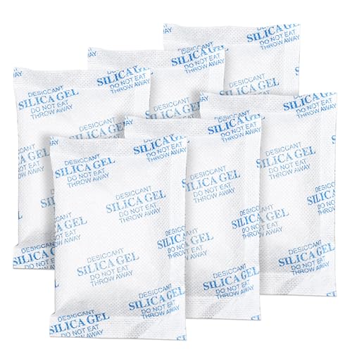Absorbking Silica Gel Packets, 50 Gram 25 Packs Food Safe Moisture Absorbers, Desiccant Packs for Storage, Reusable Desiccant for Foods, Storage Bins, 3D Filaments, Electronics, Safes - size: 50g(25-pack)