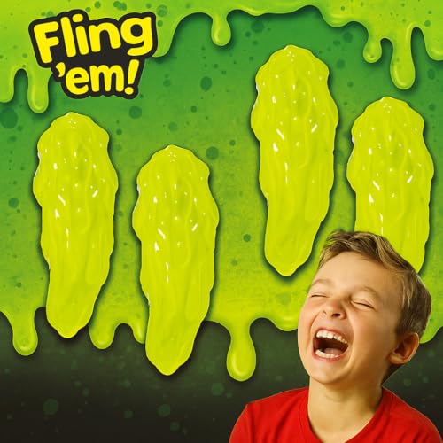 JA-RU Gross Snot Flinger Toy (2 Packs) Icky & Stretchy Launching Booger. Halloween Party Favor, Gross Toy, Sticky Flinger, Launcher, Prank, Party Favor, Classroom Prize 2493-2 - color: Snot Flingers, size: 2 Packs