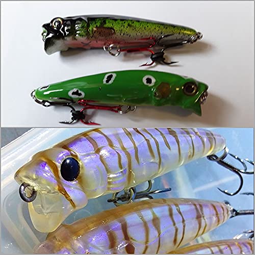 10 Blank Unpainted Minnow Crankbait Topwater Lipless Jerkbait Fishing Lures V3 - color: UPW751P10