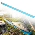 Zonon Fish Measuring Board 36" Long x 2" Wide x 1/8" Thick Anodized Aluminum Fish Ruler Aqua Blue Corrosion Resistant Boat Measuring Tool for Fishing Competition Fresh and Salt Water