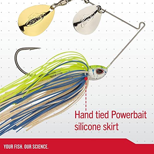 Berkley Power Blade Compact Fishing Spinnerbaits - color: Fire Craw/Gold + Gold, size: 3/8 oz - Colorado Indiana