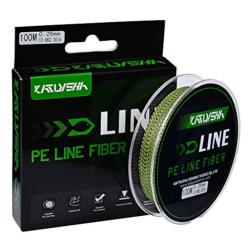 Braided Fishing Line, Abrasion Resistant Zero Stretch Braided Lines 4/8 Strands Super Strong Superline 6Lb -100Lb Test 109/328/547/1094/2187 Yards - color: Yellow/Black(4 Strand), size: 60 LB (328 Yards)