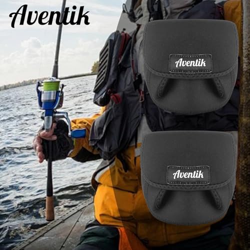 Aventik Spinning Reel Cover Storage Baitcasting Trolling Fishing Reel Protective Case Pouch Sleeve Gloves Fishing Bags Fits 1000-6000 Series (S(1000 reels)-1PACK) - size: 1PC-S(1000 reels)