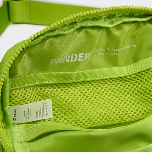Pander Two Way Zipper Fanny Pack Nylon Everywhere Belt Bag for Women, Water Repellent Waist Packs, Crossbody Bags with Adjustable Strap(Grape Green). - color: Grape Green