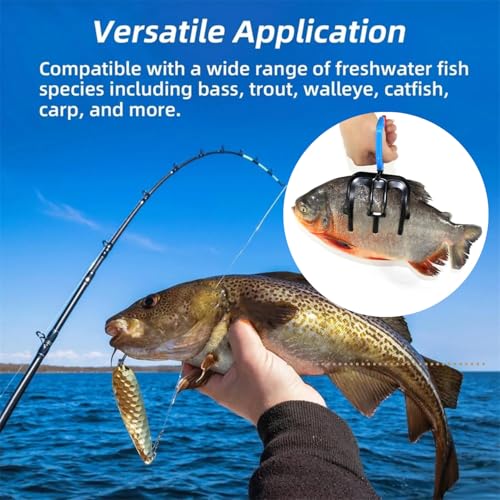 3 Claw Fish Gripper, Metal Fishing Pliers Gripper Catch Fish Control Clamp, Must Have Fishing Pliers Control Tool Fishing Accessories for Most Freshwater Fish Grip Tackle Holder - color: 1 pcs