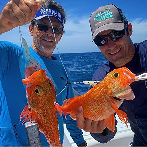 End Game Tackle Company Glow Squid Deep Drop Tilefish Rig, Excellent for Deep Drop Fishing, 8/0 Circle Hooks, 1 Rig - size: 3 Hook