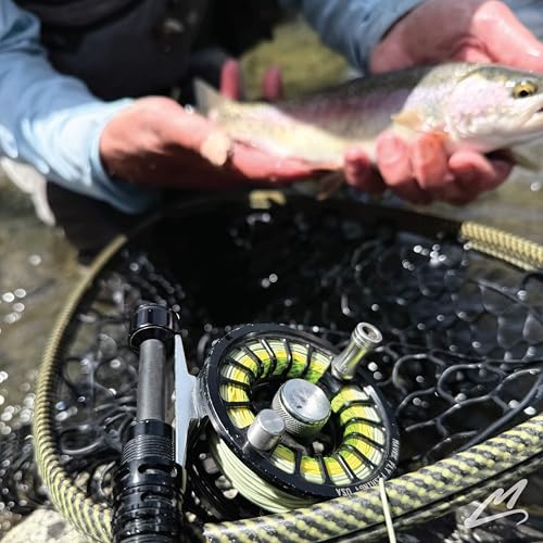 MAVRK USA Fly Fishing Line | Euro Nymph & Floating Lines | Level ESN Mono & Weight Forward Designs | High Visibility, Low Stretch, Freshwater Trout - color: Commander, size: WF-4