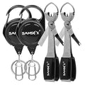 SAMSFX Fishing Knot Tying Tool, Multifunctional Fly Fshing Nippers, Quickly Tie Fishing Knots for Hooks, Lures and Flies, Fishing Clippers with Retractor - color: Silvery Knot Tool, style: Carabiner Retractor