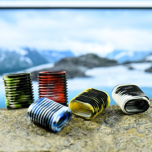 Alvinlite Fishing Reel Handle Grip Sleeve Non Slip Baitcaster Knob Covers for Solidity and Security in Bad Weather Spining Baitcasting (Green) - color: Green
