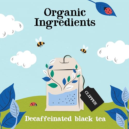 Clipper Organic Decaf Black Tea Bags, Plant-Based, 4 Pack 320 bags - size: 80 Count (Pack of 4)