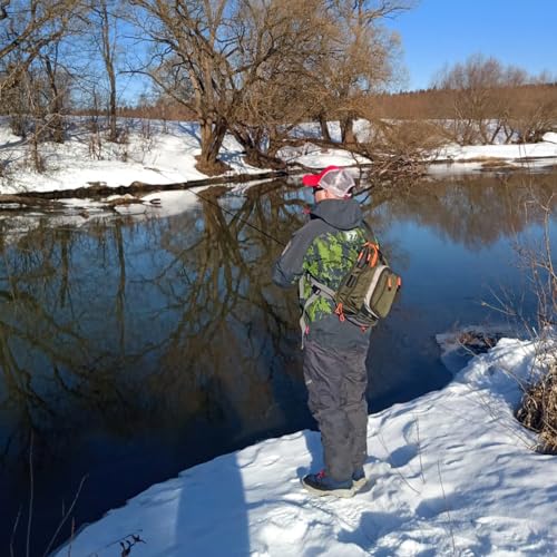Raprance Fly Fishing Sling Pack Chest Bag Fishing Tackle Storage Shoulder Bag