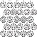 24 Pieces Fishing Disc Sinkers Weights Disc Sinker Fishing Sinkers Weights for Saltwater Catfishing Trolling Surf Tackle - size: 3 oz
