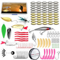 Fishing Lures Kit, 132Pcs Fishing Tackle Box with Fishing Gear Included – Crankbaits, Hooks, Jigs & Accessories, Freshwater Fishing Tackle for Bass Trout Walleye, Perfect Fishing Kit Gift