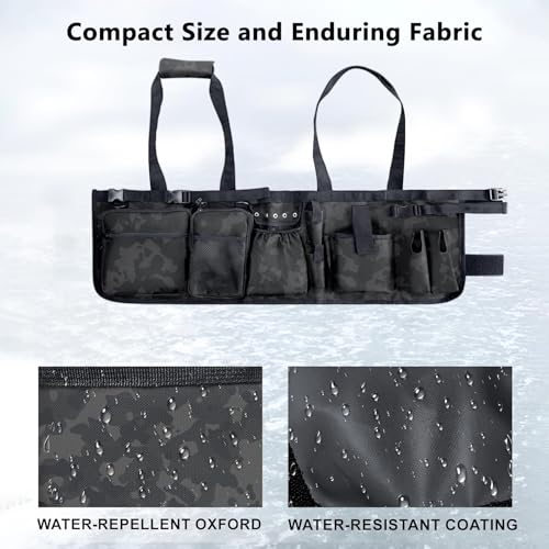 Fishing Bucket Backpack Fishing Bucket Organizer with Multi Pocket Fishing Gear and Accessories Organizer Suitable 5 Gallon Bucket Multi-functional Tool Bucket Bag for outdoor