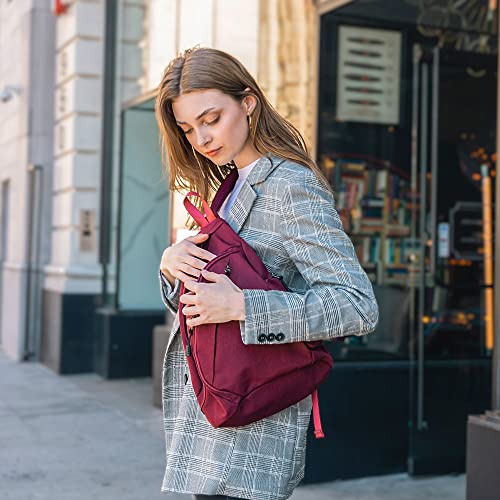 JESSIE & JAMES Peyton Crossbody Sling Backpack Concealed Carry Purse For Women Men Outdoor Chest Bag Shoulder Backpack - color: Navy