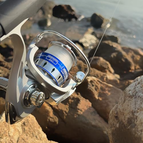 Fishing Pole Combo Set,2.1m/6.89ft 2PCS Collapsible Rods 2PCS Spinning Reels Lures Set Carrier Bag Carbon Fiber Telescopic Fishing Rods Sea Saltwater Freshwater Kit Fishing Rod Reel Combos