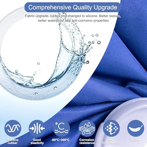 11" Large Ice Bag Pack with Wrap for Injuries, Upgrade Reusable Ice Packs, Effective Hot/Cold Therapy for Migraine, Shoulder, Neck, Knee Pain, No-Leak & Waterproof, Blue - color: Blue - 11 in + Wrap