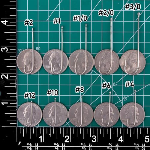 Dr.Fish 100 Pack Aberdeen Hooks Freshwater Fishing Hooks, Extra Long Shank Light Wire, Crappie/Bass/Bream/Bluegill/Panfish Fishing - size: #3/0-100 Pack