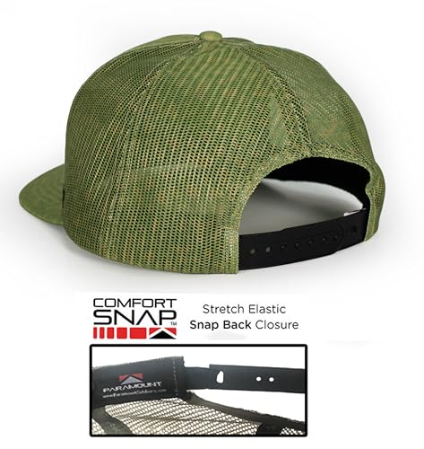 Paramount Outdoors Fly Fishing Hat Series Comfort Snap Snapback Cap for Men - color: Walleye