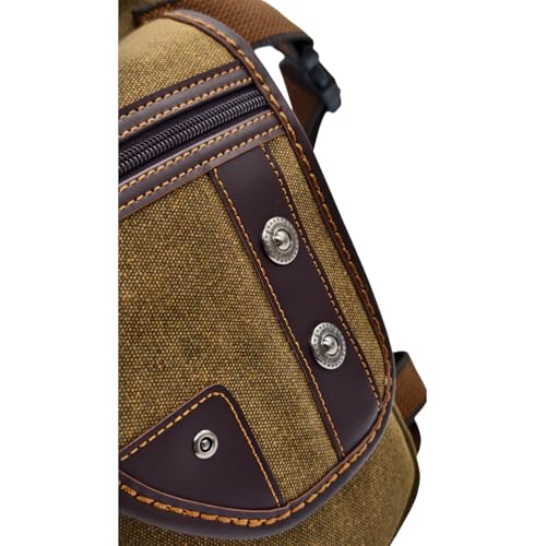 Canvas Motorcycle Cycling Drop Leg Bag for Men Women Travel Outdoor Tactical Hunting Hiking Climbing Thigh Waist Pack Fanny Pouch (Brown) - color: #00Brown