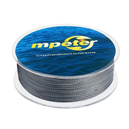 mpeter 9 Strands 8 Strands 4 Strands Armor Braided Fishing Line, 100/300/500/1000 Meters Abrasion Resistant Braided Lines, High Sensitivity and Zero Stretch, with Smaller Diameter