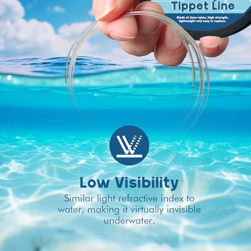 Riverruns Fly Fishing Tapered Leader with Pre-Tied Loop, Clear Nylon Fly Line, 6 Pack, 7.5FT 9FT 12FT 1X 2X 3X 4X 5X 6X 7X for Freshwater Saltwater