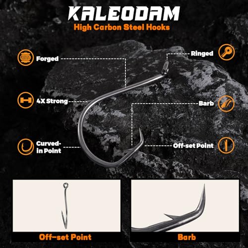 Catfish Rigs Catfish Float Rigs Catfishing Tackle Santee Rig 5/0 6/0 Circle Hooks for Peg Floats Catfish - size: 6/0 HOOK * 3PCS