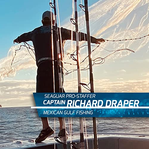 Seaguar Blue Label Big Game Saltwater Fishing Leader Line, 100% Fluorocarbon - size: 30 meters/180lbs