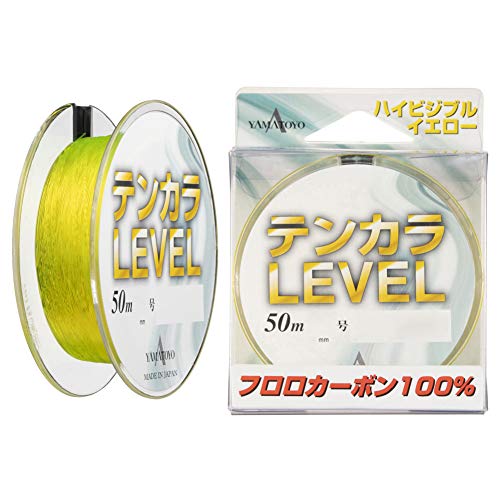 YAMATOYO Tenkara Level 166.4 ft (50 m) - color: flo yellow, style: No. 3