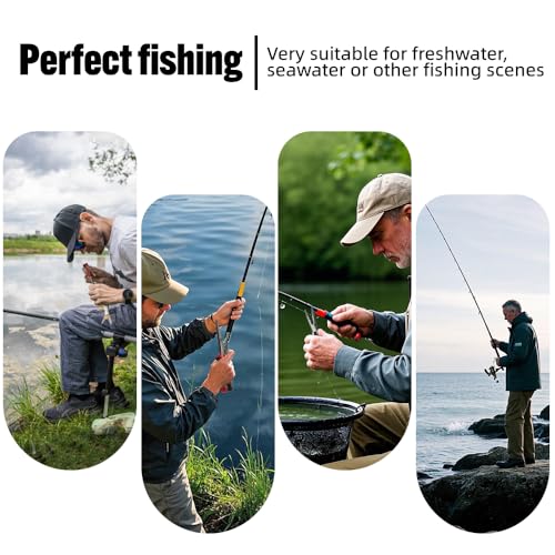 Fishing Pliers – High Carbon Manganese Steel Fish Hook Remover Tool with Tungsten Cutters – Fishing Gripper, Split Ring Pliers, Fishing Gear for Saltwater & Freshwater