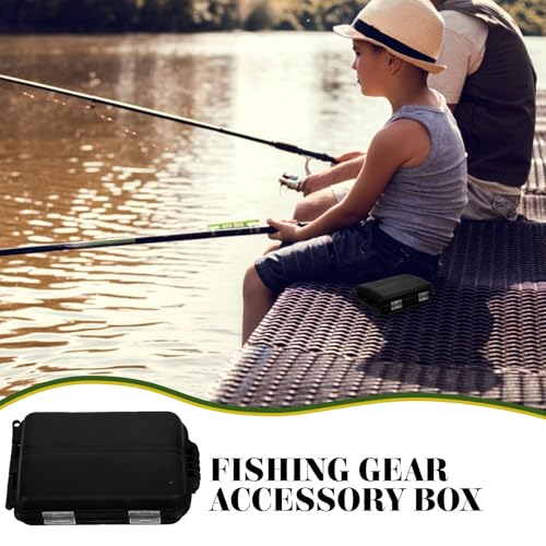 balacoo Fishing Tackle Box Portable Fishing Lure Container and Gears Box Compact Plastic Tackle Organizer for Hooks Baits and Small Accessories 3.54 X 2.36 X 0.78 in
