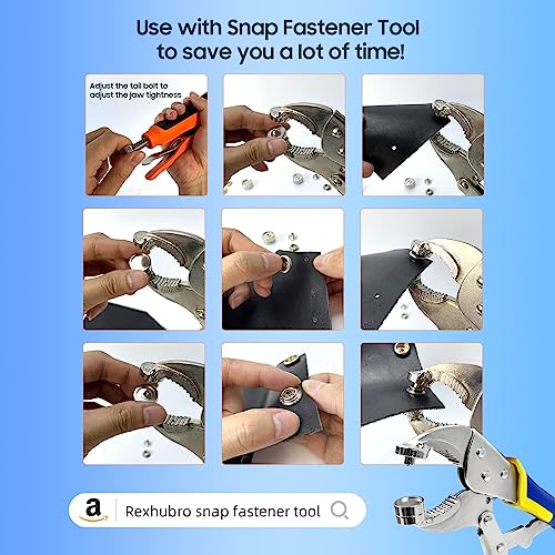 Canvas Snap Kit, Stainless Steel Snaps Marine Grade Snaps for Boat Cover - Snap Kit for Boat Cover 3/8" Socket Metal Snaps Fasteners for Clothing Leather Fabric Canvas150 PCS (Black) - style: Black1