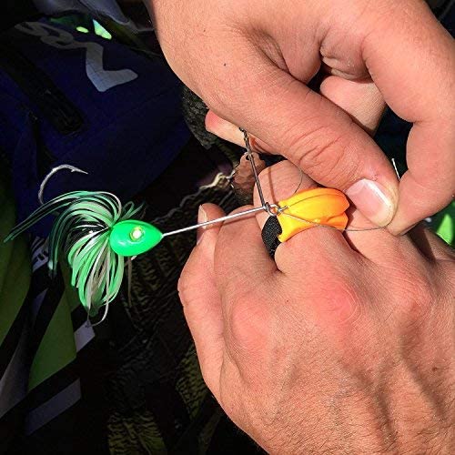 Line Cutterz Rust-Free Patented Ceramic Blade Ring Quick Fishing Line Cutter - color: Blaze Orange, size: Adjustable, style: Single