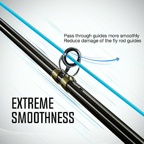 Piscifun Sword Fly Fishing Line with Welded Loop, Weight Forward Floating Fly Line, Available in WF1, WF2, WF3, WF4, WF5, WF6, WF7, WF8, WF9, and WF10 Weights, in Lengths of 90 and 100 Feet - color: Sky Blue, size: WF-8F 100FT
