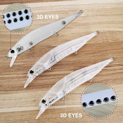 10pcs/20pcs Fishing Blanks Lures Kit Fishing Topwater Unpainted Swimbait Unpainted Crankbaits Hard Baits DIY Lure for Bass Salmon Trout Saltwater and Freshwater - color: E: 20pcs 0.4oz/11.5g and 0.51oz/14.6g