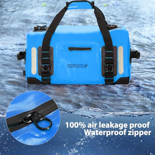 ESONE Dry Bags Waterproof Backpack for Men/Women Dry Bags for Kayaking Waterproof Backpack for Travel Dry Bag Backpack Waterproof Duffel Bag Applicable Boating Camping Paddle Board Surfing（40L） - color: Blue, size: 40L
