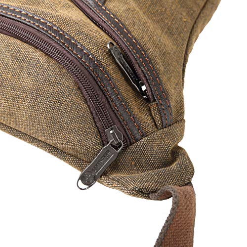 Canvas Drop Leg Bag Outdoor Waist Pack for Men Women Tactical Military Motorcycle Bike Cycling Multi-Pocket Waist Fanny Pouch Travel Hiking Climbing Thigh Bag Pocket - color: #25Deep Blue, size: 8.2"x1.5"x11.4"