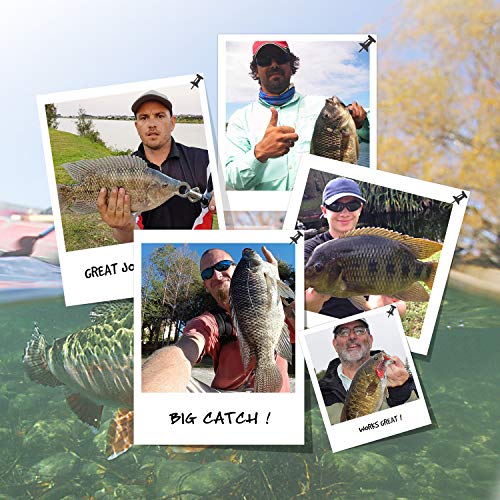 TRUSCEND Swimmax Easy Catch Fishing Lures with BKK Hooks, Wiggling, Vibrating, Rattling and Gurgling for More Bites, Heavy-Duty Dyneema Fiber Jointed Swimbaits for Bass, Trout, Crappie, Walleye, Pike - color: A3-2",0.07oz