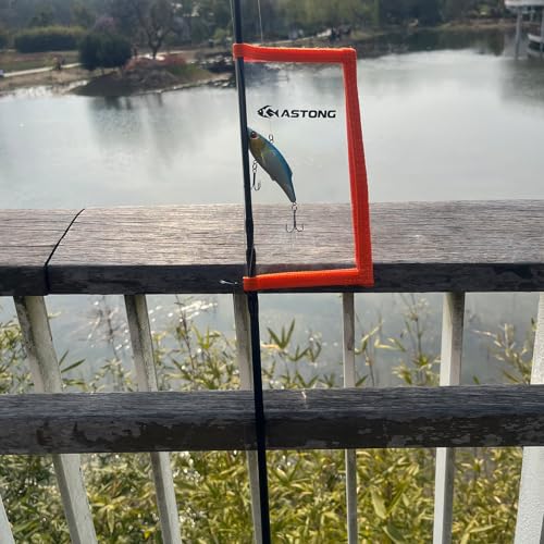 Clear PVC Fishing Lure Wraps 4/10 Pack See-through Lure Covers Durable Fishing Hook Bait Storage Protectors Keeps Children, Pets and Fishermen from Sharp Hook 2 Size (4Pcs(2M+2L), Orange) - color: Orange, style: 4pcs(2m+2l)