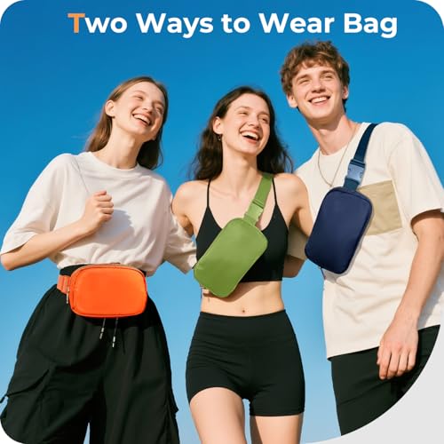 Belt Bag Zipper Fanny Pack Crossbody Bags for Women,Fashion Nylon Waist Packs, Water Repellent Two Way wear with Adjustable Strap Gifts for Teenage Girls Women Men(pistachio) - color: pistachio