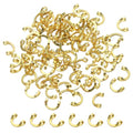 PATIKIL Fishing Spinner Clevis Easy Spin U-Shaped Brass Links for Lure Fishing Spoon Spinnerbait Inline Parts Accessory - color: Gold Tone