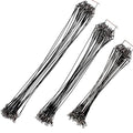Fishing Leaders, Fish Line Stainless Steel Wire with Swivels Snap Connect Fishing Gear and Equipment Tackle Kit, for Lures Bait Rig Or Hooks, Fishing Gift - color: 50LB 60PCS Black
