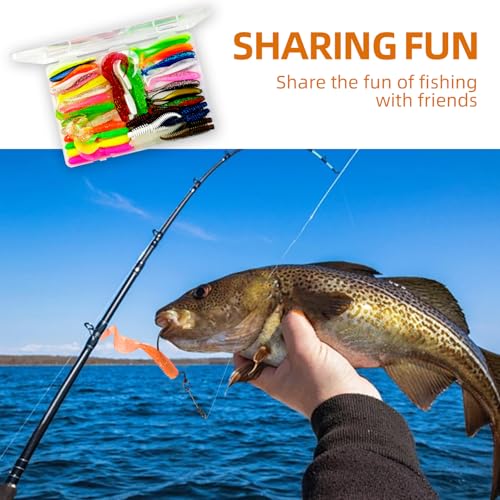 Fishing Soft Plastic Lures | Paddle Tail Swim Baits, Swim Baits for Bass Fishing, Paddle Tail, Crappie Lures - color: J-64PCS