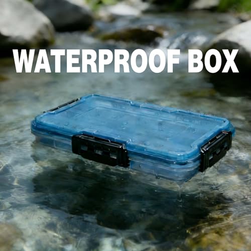 BEAR PAW 3600 Fishing Tackle Boxes Large Waterproof Fishing Lure Tray Storage Organizer Plastic Tackle Box with Adjustable Dividers Blue - style: 3600 Waterproof
