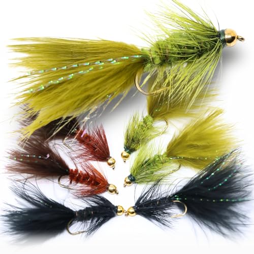 The Fly Crate Woolly Bugger Flies for Trout Fly Fishing Assortment - Streamer Fly Fishing Flies