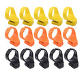 15 Pieces Finger Knife Ring Plastic Quilting Thread Cutter Thimble Sewing Accessories Handcraft DIY Tool with Blade for Cutting Yarn, Fishing Line, Weaving, Mixed Color