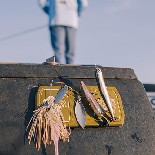 Cling Fishing Products Mag Grab Delta Fishing Magnet - Magnetic Holder and Organizer for Fishing Tools, Pliers, Hooks, Tackle - Used for Boats, Cars, Trucks, Bags, Gear Boxes - color: Black, size: Largemouth