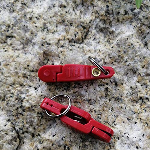 Line Clip Snap Weight Release Clip for Offshore Fishing Planer Board Kite Heavy Tension Snap Release Clip Downriggers Outrigger Release Clips - style: 7pcs Red